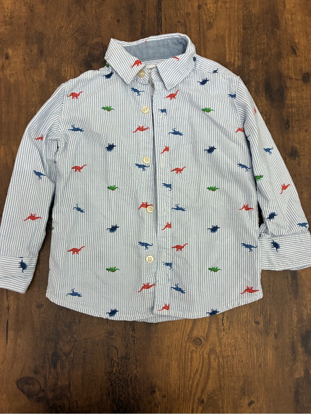 Carter’s Boys 2T Button-Down Dinosaur Shirt